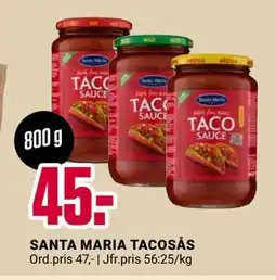 ÖoB SANTA MARIA TACOSÅS, SEK 45 erbjuda