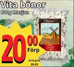Supergrossen Vita bönor, SEK 20 erbjuda