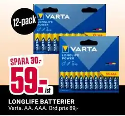ÖoB LONGLIFE BATTERIER, Medlemspris erbjuda