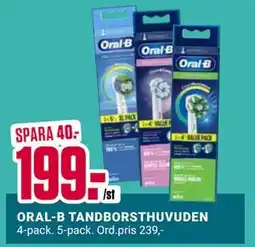 ÖoB ORAL-B TANDBORSTHUVUDEN, SEK 199 erbjuda