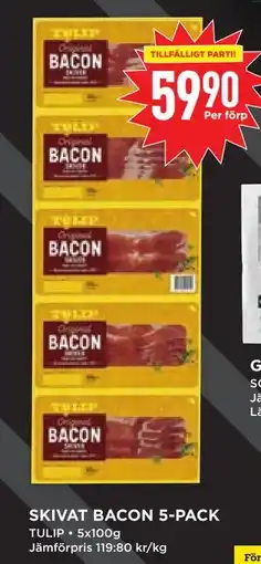 Willys Hemma SKIVAT BACON 5-PACK, SEK 59.9 erbjuda
