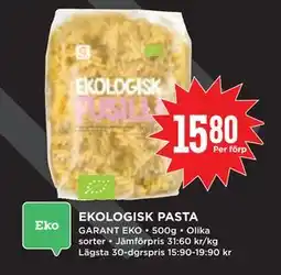 Willys Hemma EKOLOGISK PASTA, SEK 15.8 erbjuda
