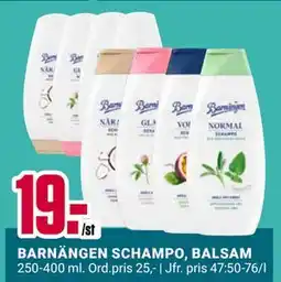 ÖoB BARNÄNGEN SCHAMPO, BALSAM, SEK 19 erbjuda