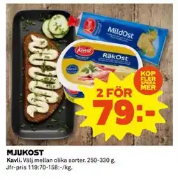 Coop Daglivs MJUKOST, SEK 79 erbjuda