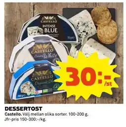 Coop Daglivs DESSERTOST, SEK 30 erbjuda