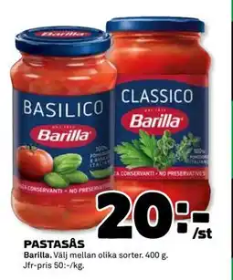 Coop Daglivs PASTASÅS, SEK 20 erbjuda