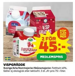 Coop Daglivs VISPGRÄDDE, Medlemspris erbjuda