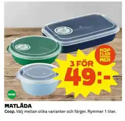 Coop Daglivs MATLÅDA, SEK 49 erbjuda