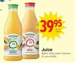 Matöppet Juice, SEK 39.95 erbjuda