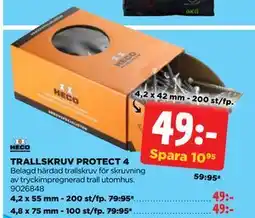 Jem&Fix TRALLSKRUV PROTECT 4, SEK 49 erbjuda