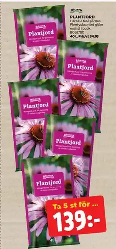 Jem&Fix PLANTJORD, SEK 139 erbjuda