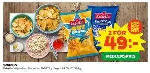 Coop Daglivs SNACKS, Medlemspris erbjuda
