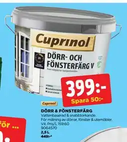 DÖRR & FÖNSTERFÄRG, SEK 399