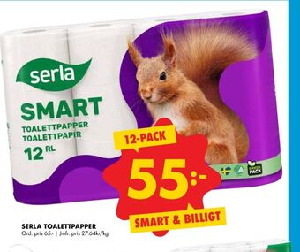 ÖoB Smart Toalettpapper erbjuda