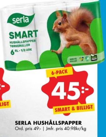 ÖoB Smart Toalettpapper erbjuda