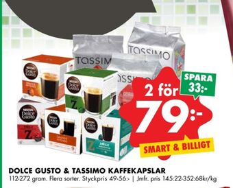 ÖoB Nescafe Dolce Gusto Kaffekapslar erbjuda