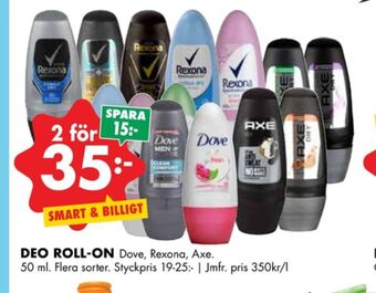 ÖoB Dove Deodorant erbjuda