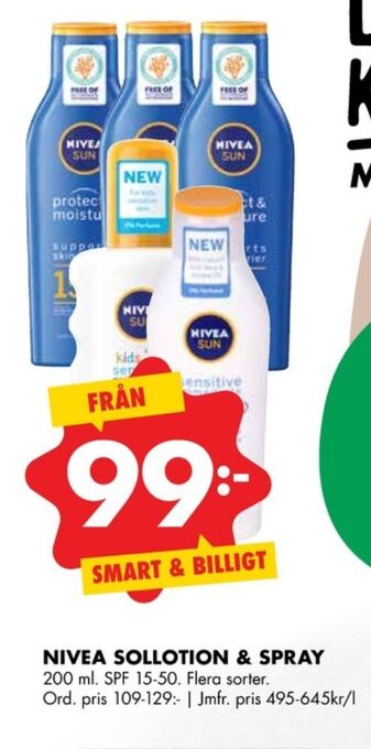 ÖoB Nivea Solskyddskräm erbjuda