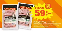 Coop Pärsons Smörgåspålägg Tunna Skivor erbjuda