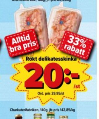 Östenssons Charkuterifabriken Skinka erbjuda