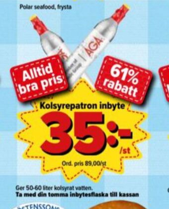 Östenssons AGA Kolsyrepatron erbjuda