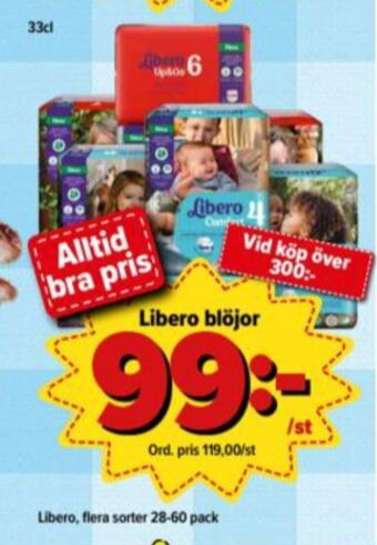 Östenssons Libero Blöjor erbjuda