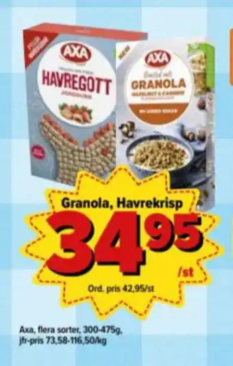Östenssons Havre Krisp Frukostprodukt erbjuda