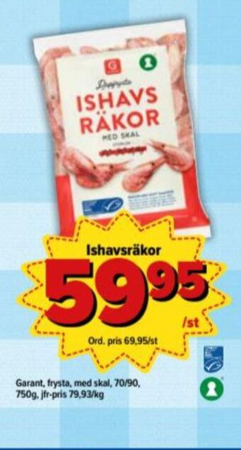 Östenssons Garant Räkor med skal erbjuda
