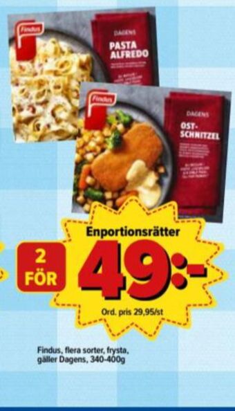 Östenssons Findus Färdigrätter erbjuda