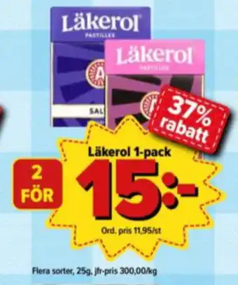 Östenssons Läkerol Halstabletter erbjuda