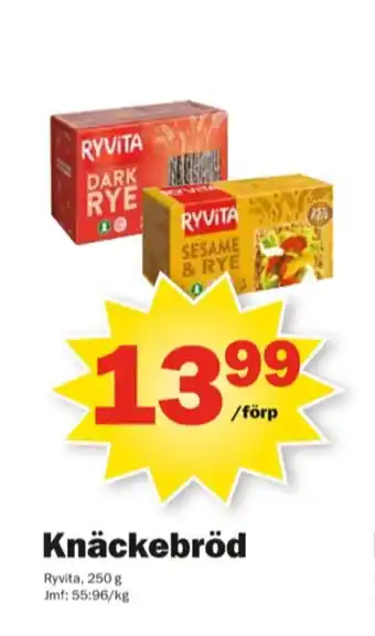 Pekås Ryvita Knäckebröd erbjuda