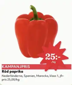 Hemköp Röd paprika erbjuda