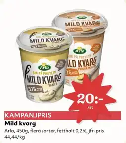 Hemköp ARLA Mild kvarg erbjuda