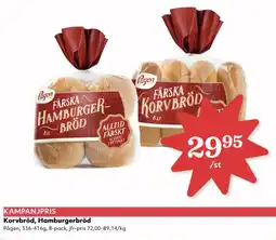 Hemköp PÅGEN Korvbröd, hamburgerbröd erbjuda