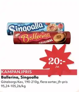 Hemköp Ballerina, singoalla erbjuda
