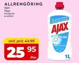 Matrix Butikerna AJAX Allrengöring erbjuda