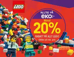 EKO Rabatt på allt lego erbjuda
