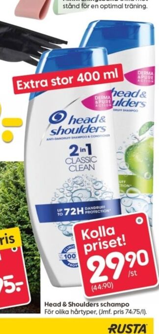 Rusta Head&Shoulders Shampoo erbjuda