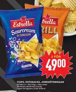 Willys Chips, Ostsnacks, Jordnötsringar erbjuda