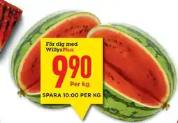 Willys Vattenmelon erbjuda