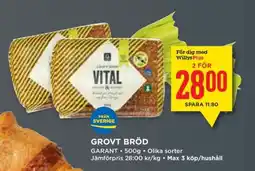 Willys GROVT BRÖD erbjuda