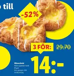Lidl Wienerbröd erbjuda