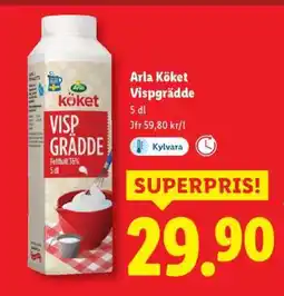 Lidl Arla Köket vispgrädde erbjuda