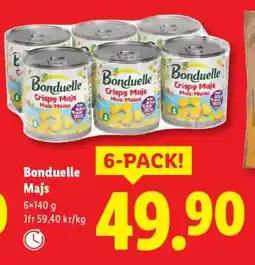 Lidl Bonduelle majs erbjuda