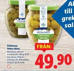 Lidl Eridanous Gröna oliver erbjuda