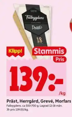 ICA Supermarket Präst, Herrgård, Grevé, Morfars erbjuda