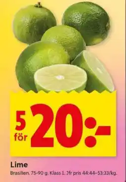 ICA Supermarket Lime erbjuda
