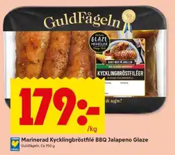 ICA Supermarket Marinerad Kycklingbröstfilé BBQ Jalapeno Glaze erbjuda