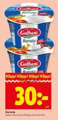 ICA Supermarket BURRATA erbjuda