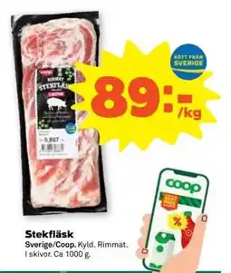 Coop Stekfläsk erbjuda